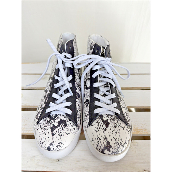 OTBT Shoes - New NO Box OTBT White Black Snakeskin High Top Sneaker #1046 Women 8.5
